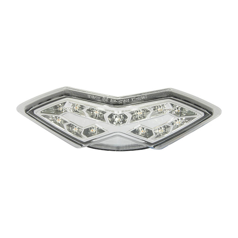 Bike It LED Rear Tail Light With Clear Lens And Integral Indicators -