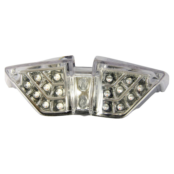 Bike It LED Rear Tail Light With Clear Lens And Integral Indicators - #M003