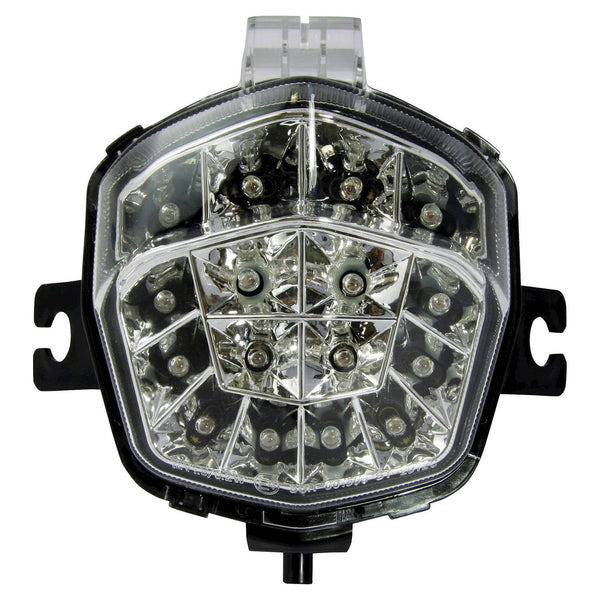 Bike It LED Rear Tail Light With Clear Lens And Integral Indicators - #S072