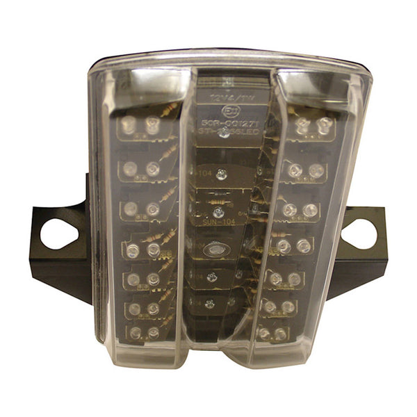 Bike It LED Rear Tail Light With Clear Lens And Integral Indicators - #S075