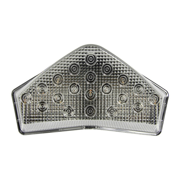 Bike It LED Rear Tail Light With Clear Lens And Integral Indicators - #T088