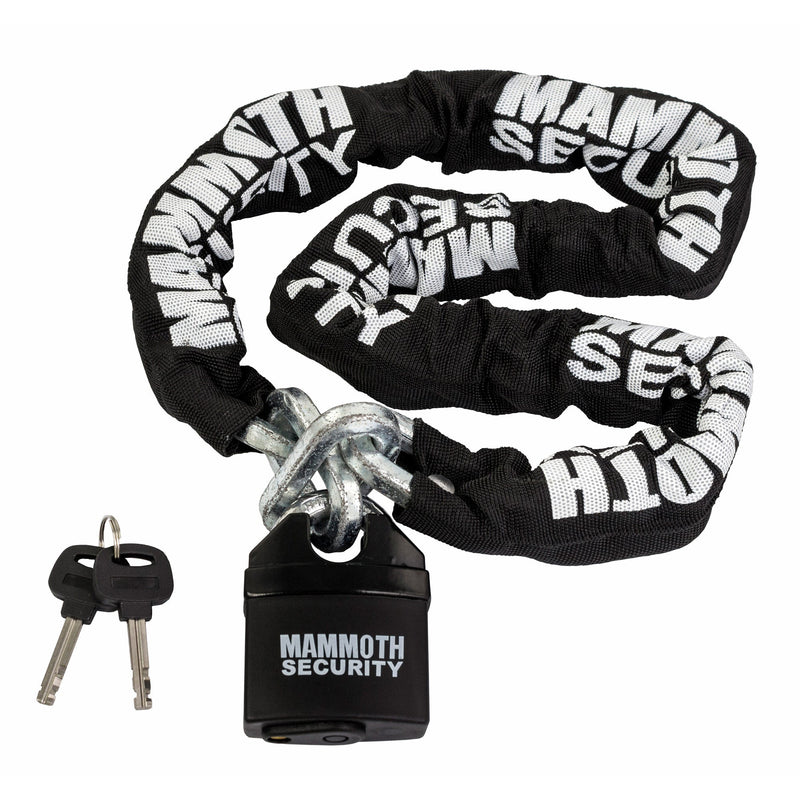 Mammoth Lock And Chain 10mm x 1200mm Chain / Closed Shackle Lock