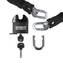 Mammoth Lock And Chain 10mm x 1200mm Chain / Closed Shackle Lock