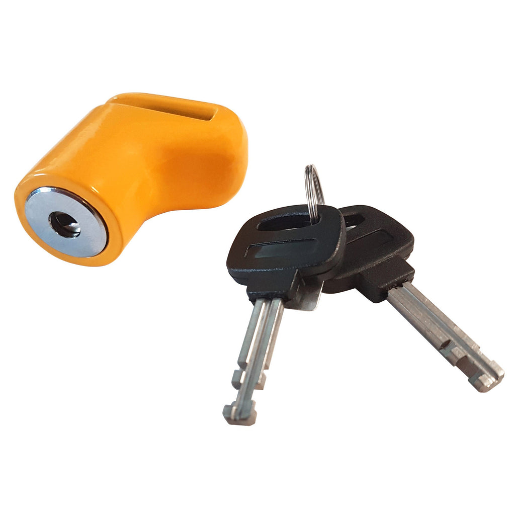 Mammoth Security Micro Yellow Disc Lock with 6mm Hardened Steel Pin ...