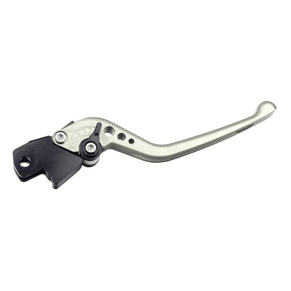 BikeTek Adjustable CNC Brake Lever Long  - Titanium / Black Adjuster - #B04