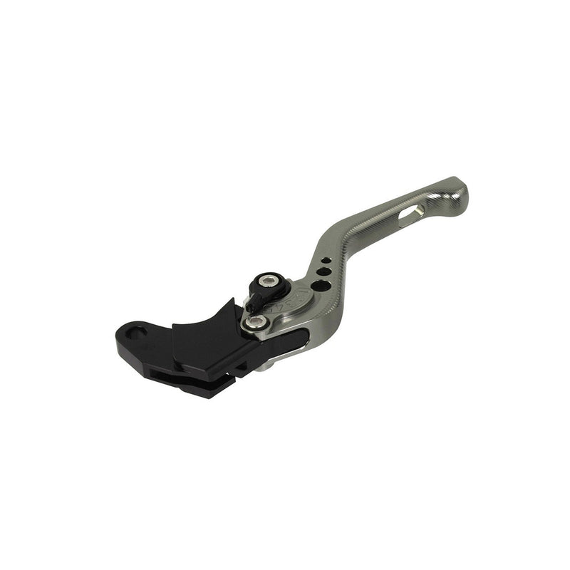 BikeTek Adjustable CNC Clutch Lever Short  - Titanium / Black Adjuster -