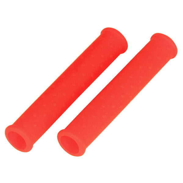 Bike It Protective Silicone Lever Sleeves Red