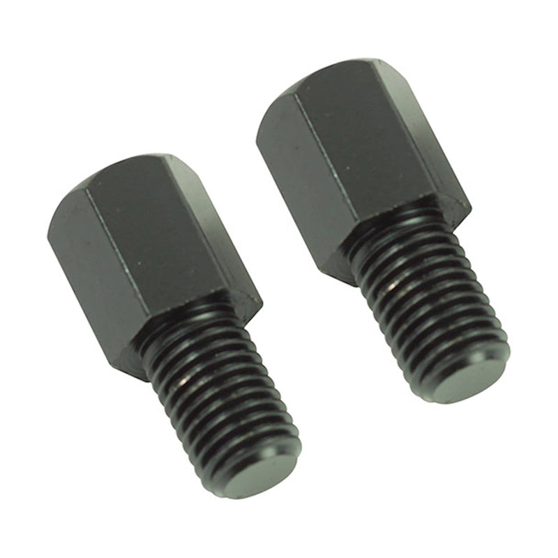 Bike It Black Mirror Adaptor To Convert Standard 10mm Thread To Reverse Thread