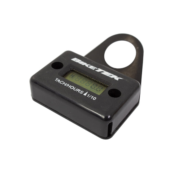 Engine Hour Meter / Tacho Black With Bracket