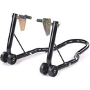 BikeTek Motorcycle Front Track Paddock Stand Black