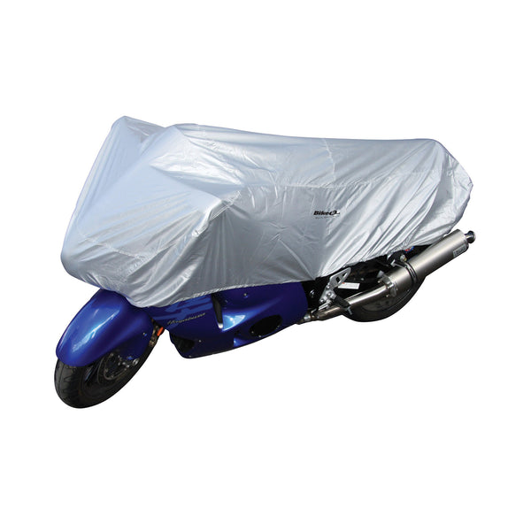 Bike It Motorcycle Top Cover - Silver - Medium Fits Up To 600cc