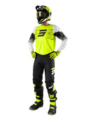 Shot Raw Burst Neon Yellow Kids MX Combo Kit