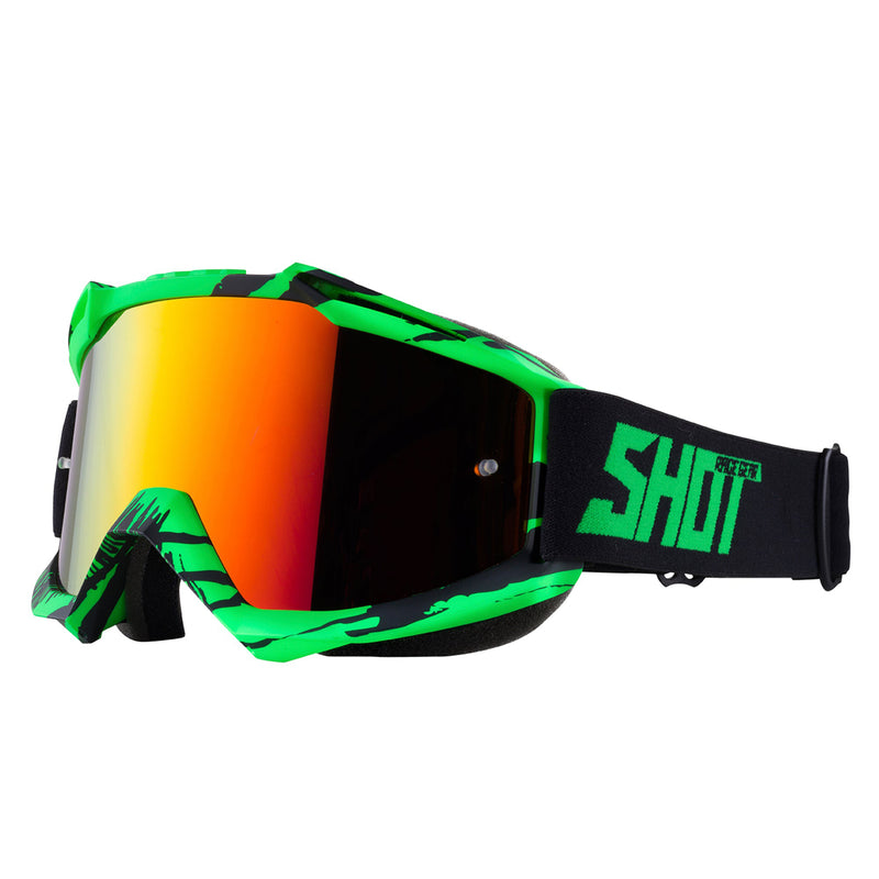 Shot Iris Recall Neon Green Matt MX Goggles