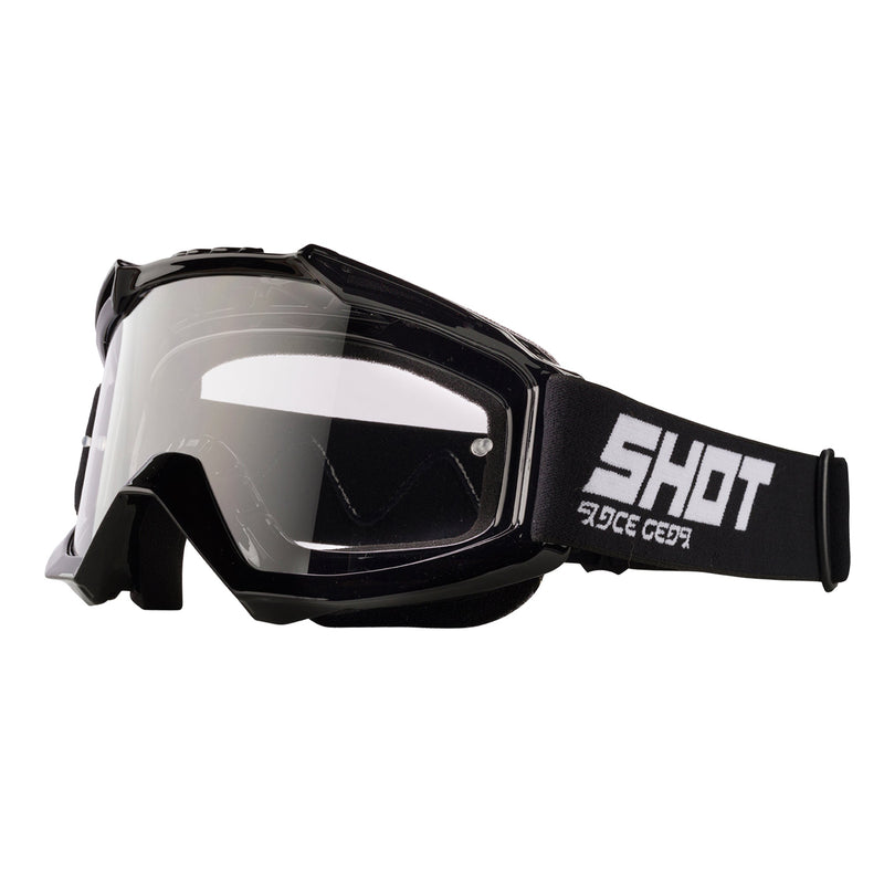 Shot Assault Black Glossy Goggles