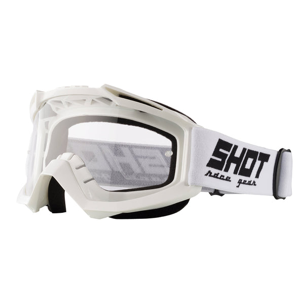Shot Assault White Glossy Goggles