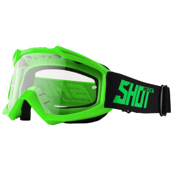 Shot Assault Neon Green Glossy Goggles