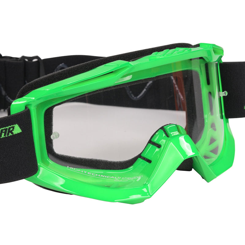 Shot Assault Neon Green Glossy Goggles