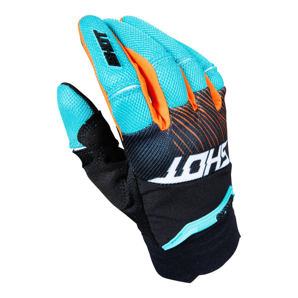 Shot Aerolite Optica Mint/Orange Yellow Adult Gloves