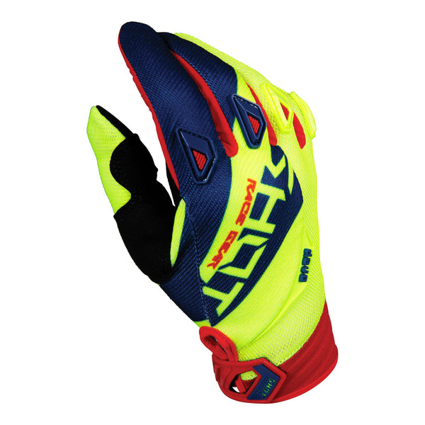 Shot Devo Alert Blue/Red/Neon Yellow Adult Gloves