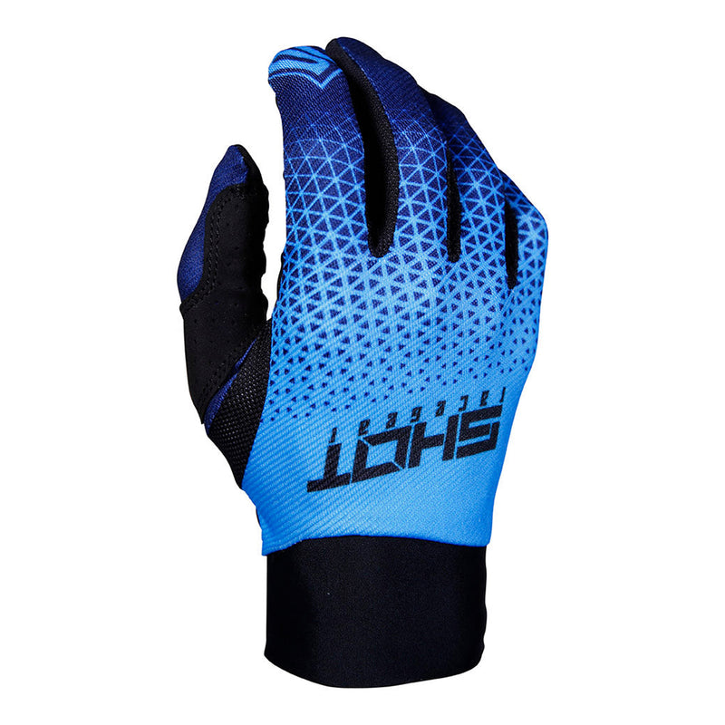 Shot Aerolite Delta Blue/Neon Orange Adult Gloves