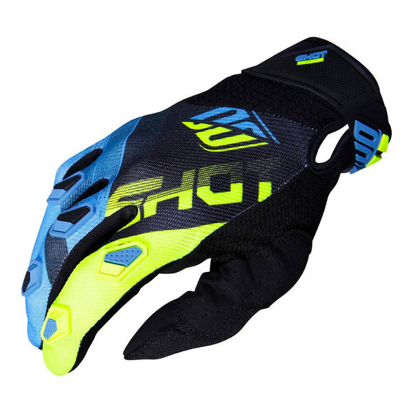 Shot Devo Ultimate Blue/Neon Yellow Adult Gloves