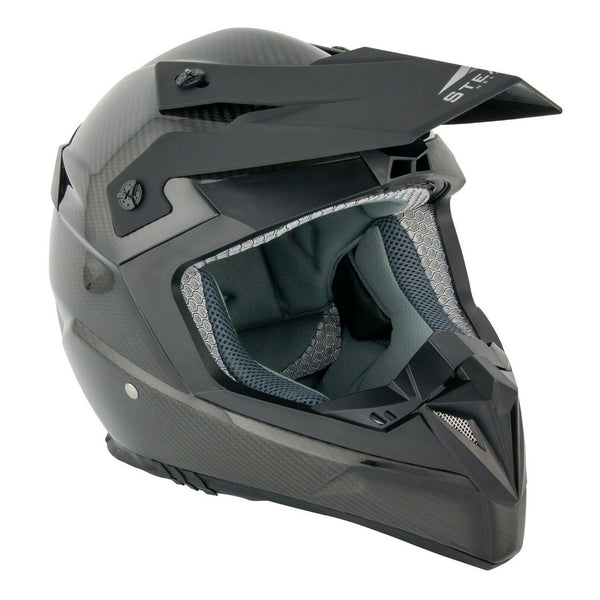 Stealth HD210 Carbon Fibre Adult MX Helmet - Carbon