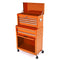 BikeTek Orange Rolling Tool Cabinet With Top Chest