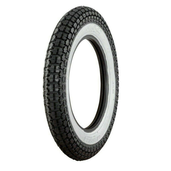 350-10 White Wall Scooter Tyre Tubed Type Front/Rear Fitment