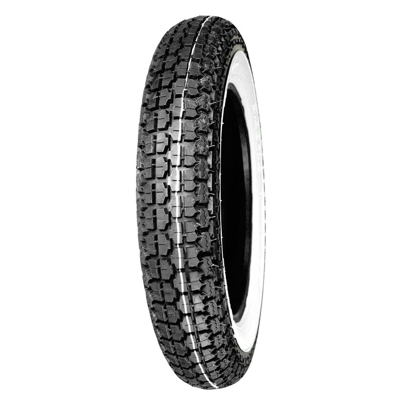 350-10 White Wall Scooter Tyre Tubed Type Front/Rear Fitment